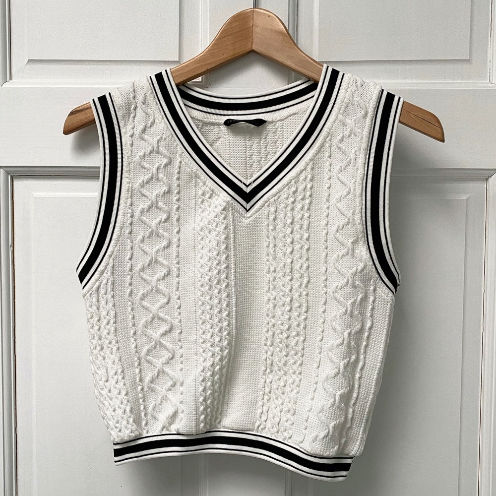 Cable Knit Vest